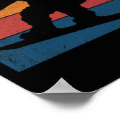Snowboarden Retro Gift Poster (Hoek)