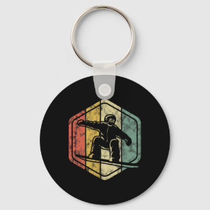 Snowboarden Retro Ontwerp voor Snowboarder Sleutelhanger