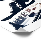 Snowboarden Saas-fee Zwitserland Poster (Hoek)