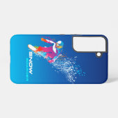 Snowboarden Samsung Galaxy Hoesje (Achterkant horizontaal)