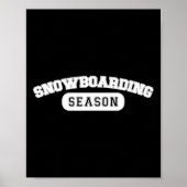 Snowboarden Seizoen Varsity Freestyle Wintersport Poster (Voorkant)