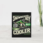 Snowboarden Shirt Boys Snowboarder Snowboard Love Kaart (Voorkant)