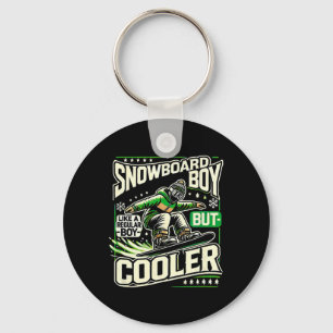 Snowboarden Shirt Boys Snowboarder Snowboard Love Sleutelhanger