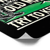 Snowboarden Shirt Mannen Opa Snowboarder Snowboa Poster (Hoek)