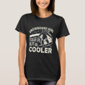 Snowboarden Shirt Meisjes Snowboarder Snowboard Lo (Voorkant)