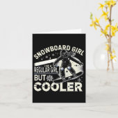 Snowboarden Shirt Meisjes Snowboarder Snowboard Lo Kaart (Gele Bloem)