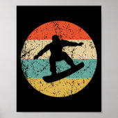 Snowboarden Shirt -  retro snowboarder Poster (Voorkant)