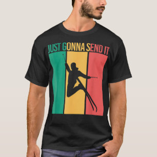 Snowboarden Shirt Retro stijl gewoon gaan verzende