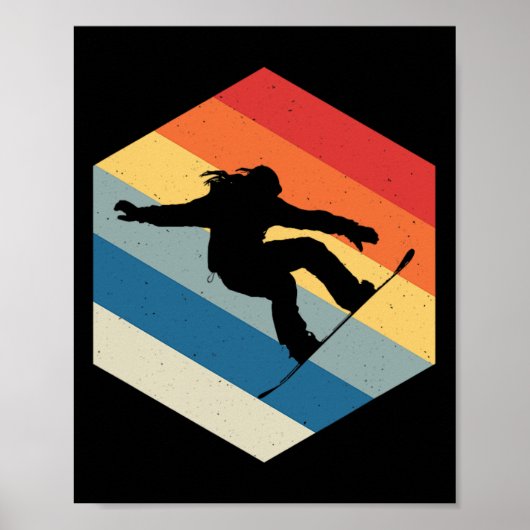 Snowboarden Shirt Snowboarder Snowboard Lover Sno Poster (Voorkant)