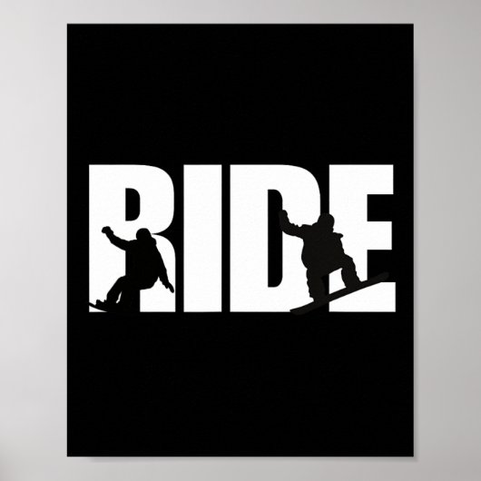 Snowboarden Shirt Snowboarder Snowboard Lover Sno Poster (Voorkant)