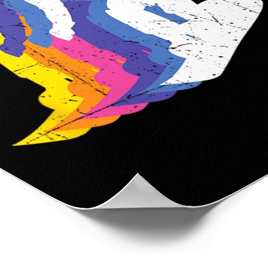 Snowboarden Shirten Retro Snowboarder - Sn Poster (Hoek)