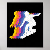 Snowboarden Shirten Retro  Snowboarder - Sn Poster (Voorkant)