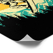 Snowboarden Shirten Retro  Snowboarder - Wi Poster (Hoek)