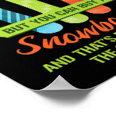 Snowboarden Skiën Grappig snowboard snowboarder GI Poster (Hoek)
