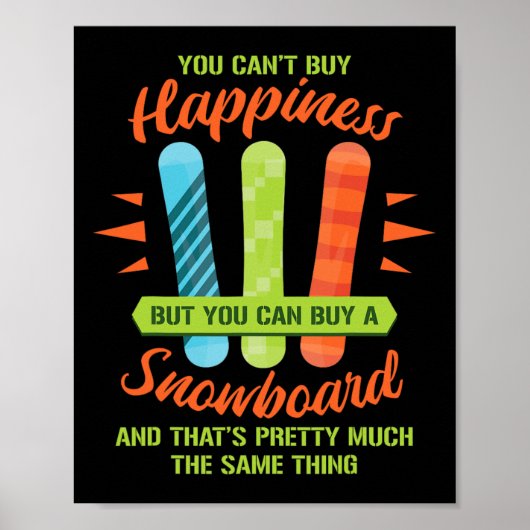 Snowboarden Skiën Grappig snowboard snowboarder GI Poster (Voorkant)