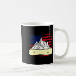 Snowboarden skiën snowboard Amerikaanse vlag Koffiemok