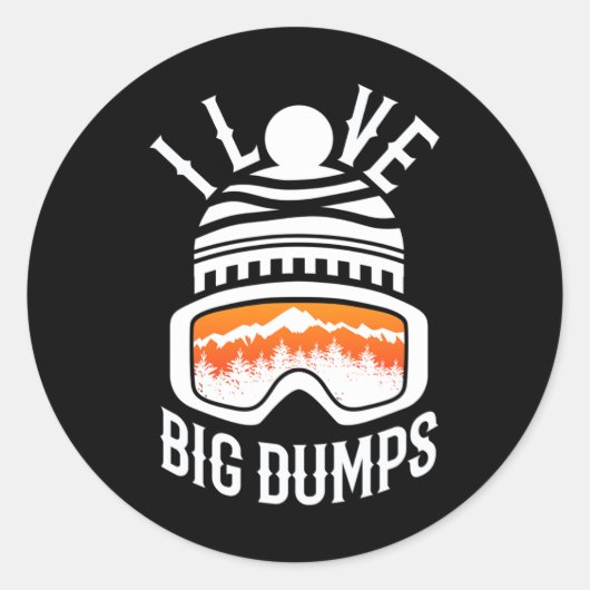 snowboarden skiën snowboard grappige snowboarder ronde sticker (Voorkant)