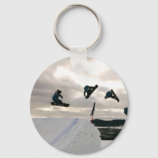 Snowboarden Sleutelhanger (Voorkant)