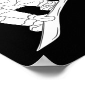 Snowboarden Snow Mountain Winter Sport Grappige Sn Poster (Hoek)