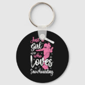 Snowboarden Snowboard  Girl 2 Sleutelhanger (Voorkant)