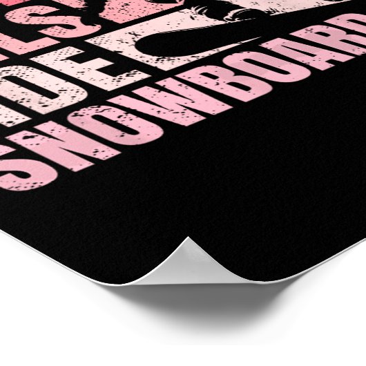 Snowboarden Snowboard  Girl Ride Real Girl Poster (Hoek)