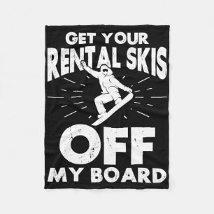 Snowboarden Snowboard Haal je huurski's uit mijn Fleece Deken