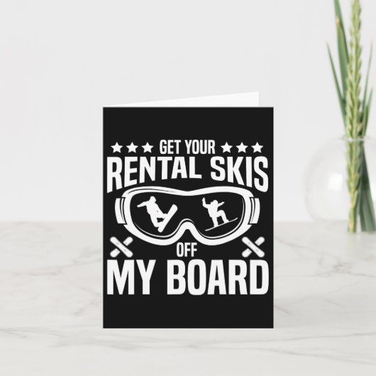 Snowboarden Snowboard Haal je huurski's uit mijn Kaart (Voorkant)