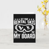 Snowboarden Snowboard Haal je huurski's uit mijn Kaart (Gele Bloem)