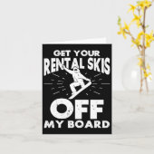 Snowboarden Snowboard Haal je huurski's uit mijn Kaart (Gele Bloem)