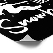 Snowboarden Snowboard  Halloween Heks Poster (Hoek)