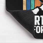 Snowboarden Snowboard  Huwelijk Retro Vrouw Muismat (Hoek)