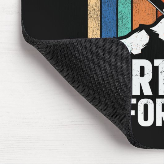 Snowboarden Snowboard  Huwelijk Retro Vrouw Muismat (Hoek)