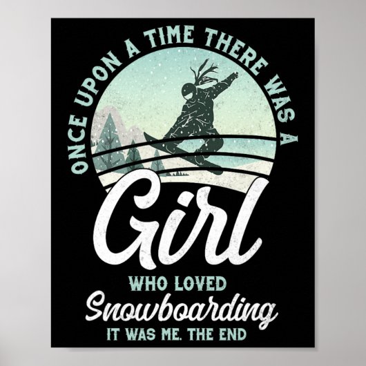 Snowboarden Snowboard  Meisje 1 Poster (Voorkant)