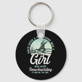 Snowboarden Snowboard  Meisje 1 Sleutelhanger (Voorkant)