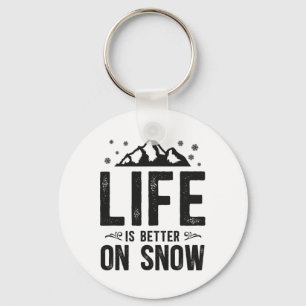 Snowboarden Snowboard Mountain Skiën Sleutelhanger