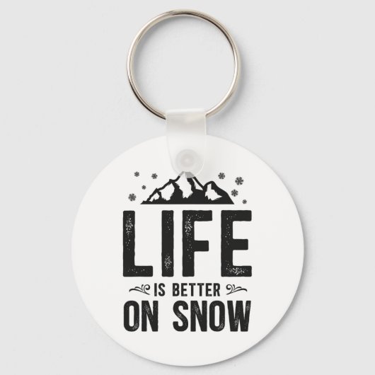 Snowboarden Snowboard Mountain Skiën Sleutelhanger (Voorkant)