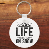 Snowboarden Snowboard Mountain Skiën Sleutelhanger (Voorkant)