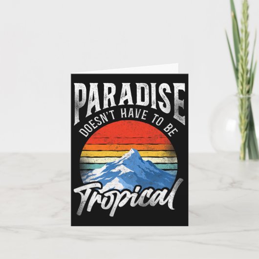 Snowboarden Snowboard Mountain Winter Ski Kaart (Voorkant)