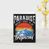 Snowboarden Snowboard  Mountain Winter Ski Kaart (Gele Bloem)