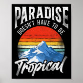 Snowboarden Snowboard  Mountain Winter Ski Poster (Voorkant)