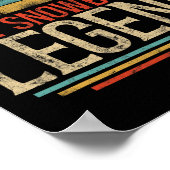 Snowboarden Snowboard  Retro Dad Poster (Hoek)