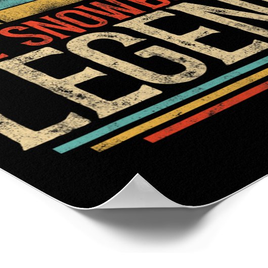 Snowboarden Snowboard  Retro Dad Poster (Hoek)