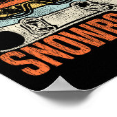 Snowboarden Snowboard  Retro Just Snowboar Poster (Hoek)