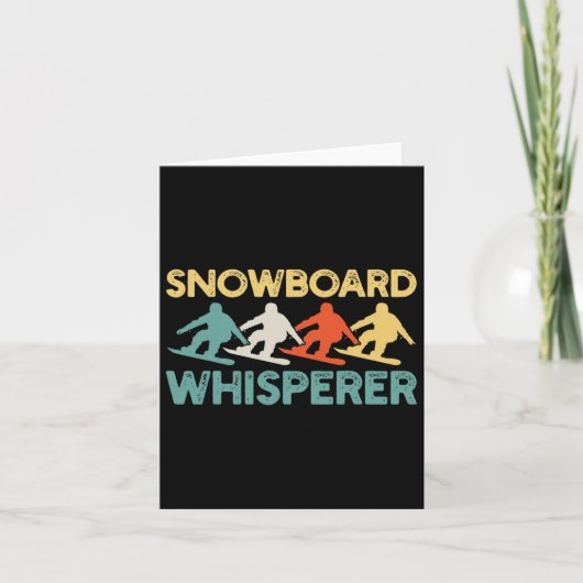 Snowboarden Snowboard Retro Kaart (Voorkant)