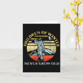 Snowboarden Snowboard  Retro Kinderen van W Kaart (Gele Bloem)