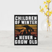 Snowboarden Snowboard  Retro Kinderen van W Kaart (Gele Bloem)