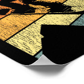 Snowboarden Snowboard  Retro Mountain 1 Poster (Hoek)