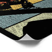 Snowboarden Snowboard  Retro Mountain 2 Poster (Hoek)
