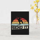 Snowboarden Snowboard Retro Stuur het 1 Kaart (Gele Bloem)