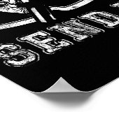 Snowboarden Snowboard  Retro Verstuur het Poster (Hoek)